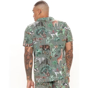 Nouvel ensemble chemise et short pour homme, imprimé intégral, style hawaïen, grande taille, idéal pour la plage - Vente en gros, promotion estivale - Product Image 5