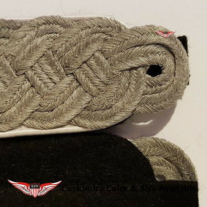 KEW Customizable Eco-Friendly Vintage Grey German Luxurious <b>Braided</b> Embroidered Epaulettes Shoulder Boards Garment <b>Accessory</b> - Product Image 3