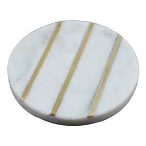 Strongly Marble Design Coaster for Home Decor Tableware Hotel and Restaurant Decor With Gold Finishing Coasters - Product Image 5