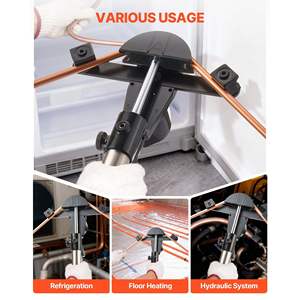 Kit de pliage de tubes hydrauliques 1/4-7/8 pouce, outil de pliage de tubes en cuivre, jeu d'outils de pliage de tuyaux, pliage à 90 degrés, 7 matrices en alliage d'aluminium pour la climatisation et la ventilation - Product Image 6