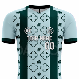 ชุดฟุตบอลสั่งทำพิเศษ คุณภาพสูง ระบายอากาศได้ดี แห้งเร็ว ป้องกันแบคทีเรีย ผ้าสแปนเด็กซ์/โพลีเอสเตอร์ เสื้อและกางเกงขาสั้น ชุดเซ็ต ผู้ผลิต OEM ODM - Product Image 4