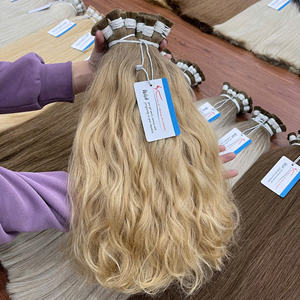 El mejor producto 100% cabello vietnamita ondulado natural a granel todos los colores cabello sin procesar extremo completo grueso alta calidad envío rápido - Product Image 2
