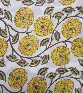 Tissu en coton imprimé floral marguerite au mètre, tissu doux et léger pour robes et couture féminines, cadeau pour elle - Product Image 6