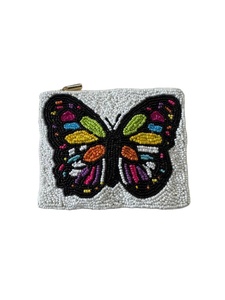 Porte-monnaie à perles, broderie multicolore, pochette de rangement pour pièces de monnaie, broderie, travaux d'aiguille par MD HANDICRAFTS - Product Image 2
