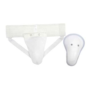 Customized Elasticated <b>MMA</b> Muay Thai <b>Groin</b> <b>Guards</b> with Plastic Cup and Abdominal Protection - Product Image 4