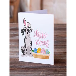 Harlequin Great Dane easter บัตรอวยพรแพ็คการ์ดเปล่า8ใบ A7แปลกพร้อมซองจดหมายขนาด5x7 - Product Image 2