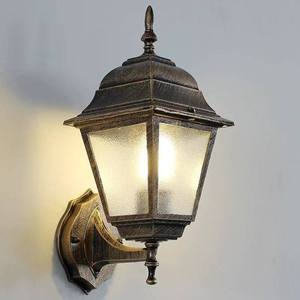Lámpara de Pared Exterior Impermeable, Diseño Cuadrado de Aleación de Aluminio en Bronce Antiguo, Luz LED Regulable para Porche, Jardín, Patio y Escaleras - Product Image 1