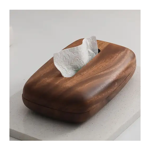 Elegant Design Wood <b>Tissue</b> Holder Boxes Oval Rectangle High Quality Eco-Friendly Multi-Purpose Organizer Luxury Style - Product Image 6