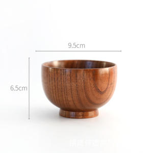 Bol en bois fait main, personnalisé, écologique, design moderne, avec revêtement en silicone, pour salade et service alimentaire, ustensiles de cuisine - Product Image 2