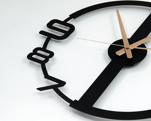 Horloge murale moderne finition noire, idéale pour les espaces de vie et les chambres, parfaite pour la gestion du temps quotidienne et la décoration murale. - Product Image 5