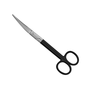 Tijeras Quirúrgicas de Acero Inoxidable de la Mejor Calidad, Punta Roma, Mango de Color Negro, Tijeras para Quirófano, Precio al por Mayor - Product Image 1