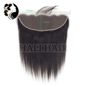 Extensiones de cabello Hali teñido súper doble dibujado frontal con cierre de encaje 13x4 100g ondulado Remy recto vietnamita en todos los colores - Product Image 3