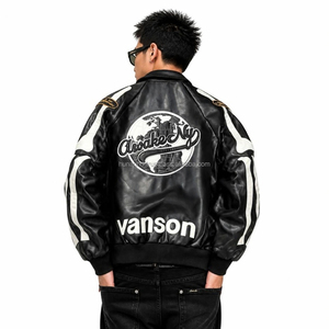 Manteau Moto Gothique Punk Streetwear, style haute couture, avec appliques en os de mouton découpées à la main, en cuir de mouton noir pour moto - Product Image 2