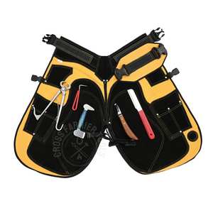 Kit de mantenimiento de pezuñas para herradores: delantal ajustable, alicates para pezuñas de potro, cuchillo de recorte curvo, cuchilla en D, pulidor y herramienta de extracción - Product Image 1