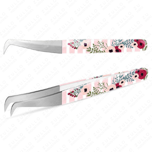 Pinzas para Pestañas Antiestáticas de Acero Inoxidable ZULLO Industries, Herramienta Profesional de Precisión para Extensión de Pestañas con Logotipo Personalizado - Product Image 4