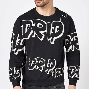 100% Cotton High Quality Winter Embroidered Customizable <b>Men's</b> <b>Fleece</b> Sweatshirt Soft Breathable <b>Green</b> Color - Product Image 1