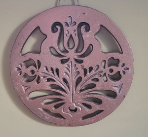 Trípode de Mesa Floral de Metal Pintado de Rosa, Placa Decorativa para Colgar en la Pared, Accesorios, Venta Directa de Fábrica al por Mayor, Exportador - Product Image 1