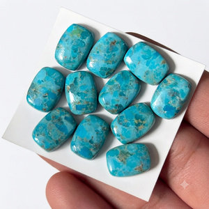 Turquesa azul Mohave, cabujón largo en forma de cojín, piedra preciosa suelta para la fabricación de joyas - Product Image 4