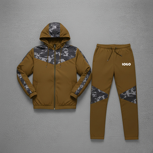 Ensembles coupe-vent personnalisés pour adultes, avec empiècements multicolores, vente en gros, survêtements décontractés pour garçons - Product Image 4