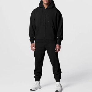 Ensemble de survêtement unisexe 2025 en coton 100 % pour le sport, la gym, le jogging, les sports d'hiver, grande taille, respirant, pour homme - Product Image 5