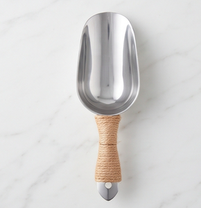 Juego de espátulas para pastel de acero inoxidable plateado con mangos de ratán tejidos a mano, diseño de lujo, espátula y cuchillo para uso doméstico - Product Image 1