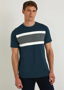 Camiseta Personalizada OEM de Manga Corta para Hombre, Tejida, con Serigrafía, Transpirable, de Secado Rápido, Color Sólido, 100% Algodón, Cuello Redondo - Product Image 2