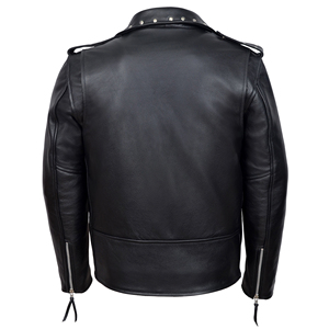 Custom 100% Genuine Cowhide Leather Studded Biker <b>Jacket</b> <b>Men</b>’s BRANDO Rocker Motorcycle Leather <b>Jacket</b> Premium Quality Hardware - Product Image 3