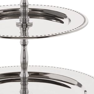Handmade Decorative Wedding <b>Cake</b> Display <b>Stand</b> ManufacturerThree Tier Stainless Steel <b>Cake</b> <b>Stand</b> with Beaded Edge Eco-Friendly - Product Image 2