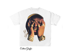 T-shirt Rétro Hip-Hop Américain et Européen en Coton Lavé à Manches Courtes Imprimé Tricoté pour Hommes et Femmes, Style Urbain Oversize pour Couples - Product Image 3