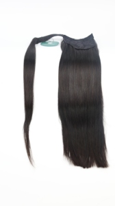 Extensions de queue de cheval à clipser en cheveux humains vietnamiens vierges doublement étirés pour femmes, idéales pour les fêtes et mariages - Meilleure vente - Product Image 2