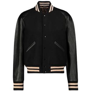 High Street Varsity <b>Jackets</b> Custom Size High Wool Fabric Solid Color New Design <b>Winter</b> Breathable Front Logo 2026 - Product Image 2