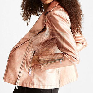 Veste en cuir pour femme avec fermeture éclair intégrale, veste en cuir décontractée pour femme, veste en cuir pour femme de qualité supérieure - Product Image 4