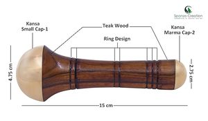 Varita de Kansa Natural, Herramienta de Masaje Económica para Terapia de Lifting Facial y Bienestar en Spa, por M/S SHAAD HANDICRAFTS - Product Image 6