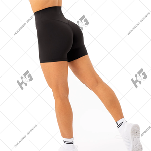 Customized Size High Stretch Sexy Women's XL Yoga <b>Shorts</b> Breathable High Waist <b>Compression</b> Eco-Friendly Quick Dry Sweat-Wicking - Product Image 4