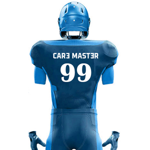 ชุดยูนิฟอร์มอเมริกันฟุตบอลคุณภาพพรีเมียม สะท้อนแสง ระบายอากาศได้ดี ออกแบบเองได้ตามต้องการ ผลิตจากโพลีเอสเตอร์ 100% รับผลิตตามสั่ง ขั้นต่ำ 100 ชุด - Product Image 6