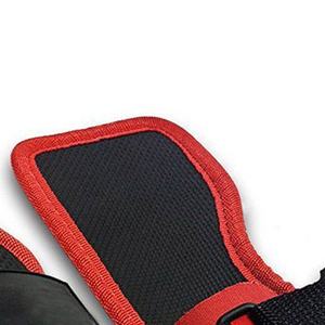 Protège-mains de course pour hommes, design personnalisé rouge et noir, imperméables, avec double anneau de fermeture, protection complète des paumes et des doigts - Product Image 6