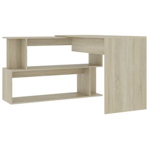 Bureau d'ordinateur en bois d'ingénierie Sonoma Oak, 78,7x19,7x29,9 pouces, design rotatif - Product Image 5