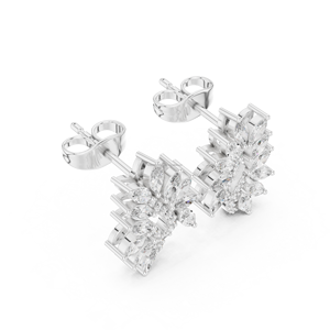 Pendientes de aro de diamante de moissanita de plata de ley 925 para mujer, pendientes de regalo de compromiso, joyería para mujer - Product Image 3