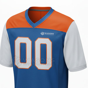 High Quality Men's American Football Jersey Short Custom Logo Name Number Breathable Quick Dry 100% Polyester <b>Sports</b> <b>Apparel</b> - Product Image 2