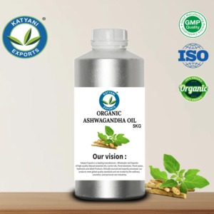 Aceite de Ashwagandha Orgánico Certificado de Grado Terapéutico y Alta Calidad - Para Formulaciones Capilares y del Cuero Cabelludo - Venta al Por Mayor OEM a Granel Desde India - Product Image 5