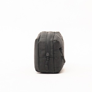Black storage bag simple cosmetic bag portable travel handbag electronic <b>accessories</b> storage bag toiletry bag - Product Image 2