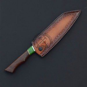 มีดเชฟ NEW FRIEND INDUSTRIES คุณภาพสูง ผลิตด้วยมือจากทองแดงดามัสกัส ซันไม ขนาดใบมีด 8 นิ้ว ด้ามจับเรซิ่นไม้ ใช้งานได้ทั้งมือซ้ายและขวา - Product Image 6