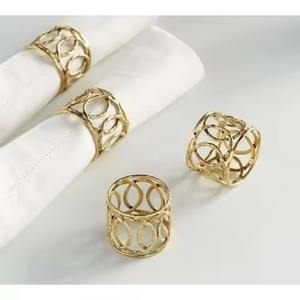 Elegante Anillo de Servilleta Metálico para Decoración de Mesa, Ideal para Bodas y Fiestas - Product Image 6