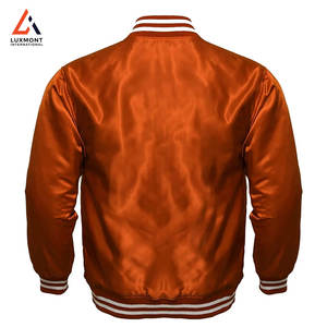Veste en satin avec logo personnalisé pour homme, tissu lisse, vêtement d'extérieur tendance pour usage promotionnel, veste d'hiver - Product Image 2