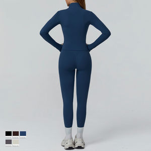 Conjunto de Yoga de 4 Piezas, Ropa Deportiva Cómoda y Elástica para Mujer, Conjunto de Yoga para Fitness - Product Image 2