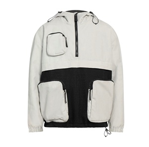 Veste coupe-vent pull de haute qualité grande taille coupe ajustée vêtements de sport veste coupe-vent multi-poches Anorak veste pour hommes - Product Image 1