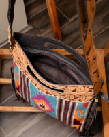 Nouveau sac à bandoulière personnalisé en cuir véritable avec sangle usinée à la main et sac à main à poignée usinée à la main pour femmes