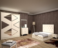 WENIGER KENNENLICHES LUXUS-SCHLAFZIMMER-SET MODERNER BESTSELLER HOCHWERTIGE KING- UND QUEEN-SIZE-GRÖSSEN SPUNDBRETT-MATERIAL FEY MÖBEL 1 JAHR GARANTIE