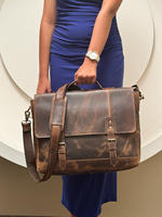 Sacoche en cuir de qualité supérieure sac d'ordinateur portable de bureau porte-documents en cuir pleine fleur sac de messager pour hommes et femmes meilleur grand sac de conducteur