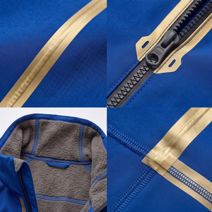 Combinaison de ski pour homme, personnalisée avec logo, imperméable, coupe-vent, isolée, à capuche, en polyester/nylon, vêtements de sport d'hiver - Product Image 6